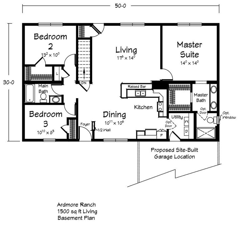 Ardmore - Homestead - Main Floor Plan