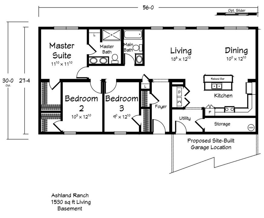 Ashland - Homestead - Main Floor Plan
