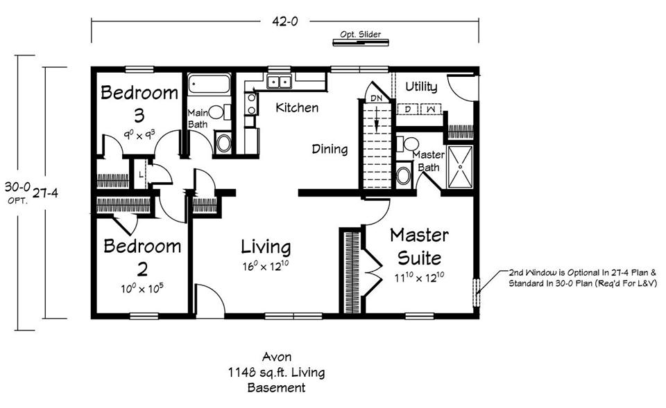 Avon - Homestead - Main Floor Plan