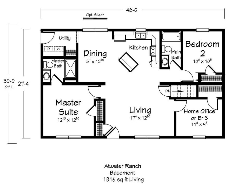 Atwater - Homestead - Main Floor Plan