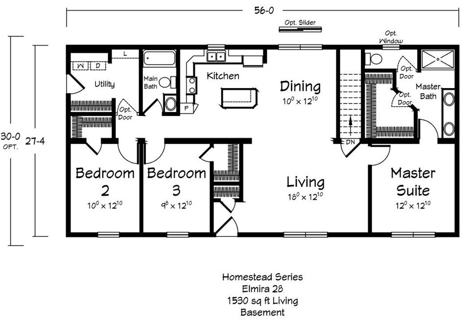 Elmira - Homestead - Main Floor Plan