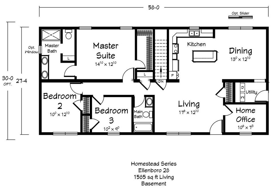 Ellenboro - Homestead - Main Floor Plan