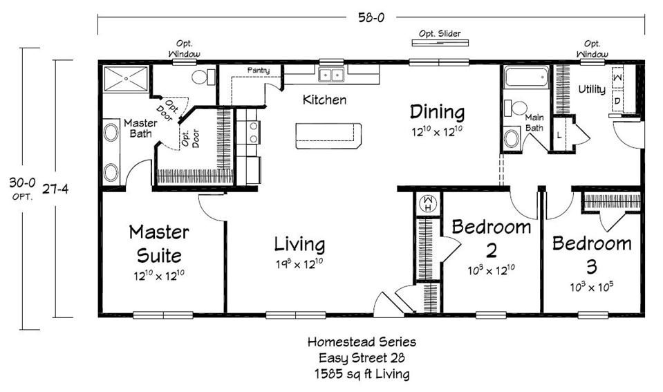 Easy Street - Homestead - Main Floor Plan