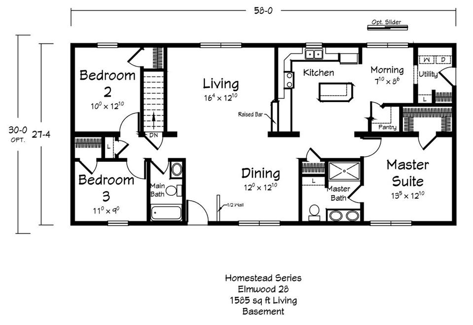 Elwood - Homestead - Main Floor Plan