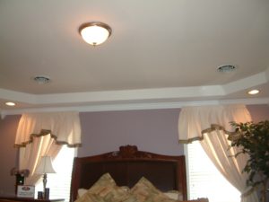 Tray Ceiling with Angled Corners and Crown Molding